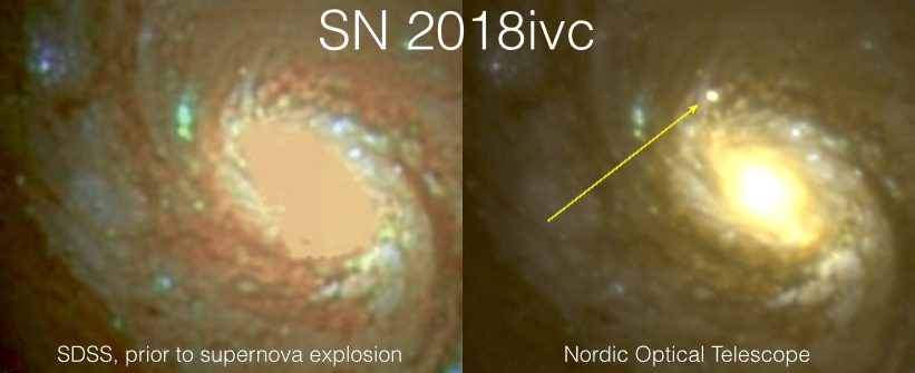 supernovia tietokoneen ruudulla